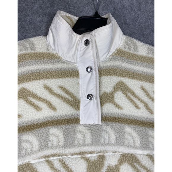 The North Face Sweater Womens Extra Small Ivory Tan Cragmont Fleece Lodge Ski - Picture 5 of 14